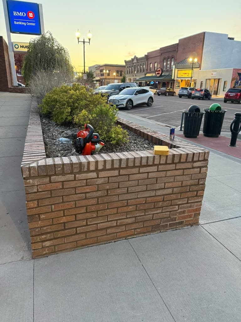 Commercial Brick Planter